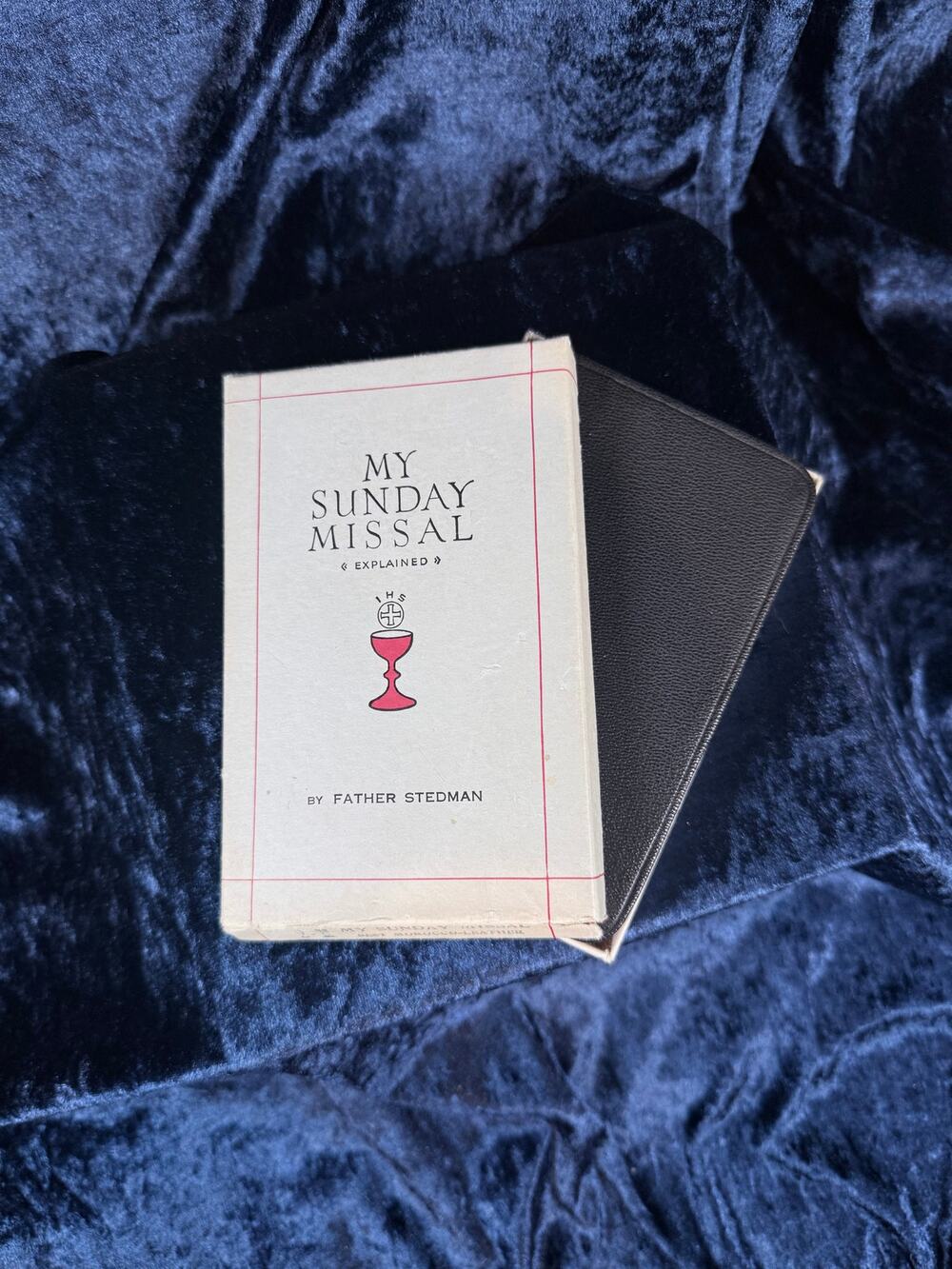 Vintage My Sunday Missal Father Stedman Leather Bound Pocket Sized Prayer Book